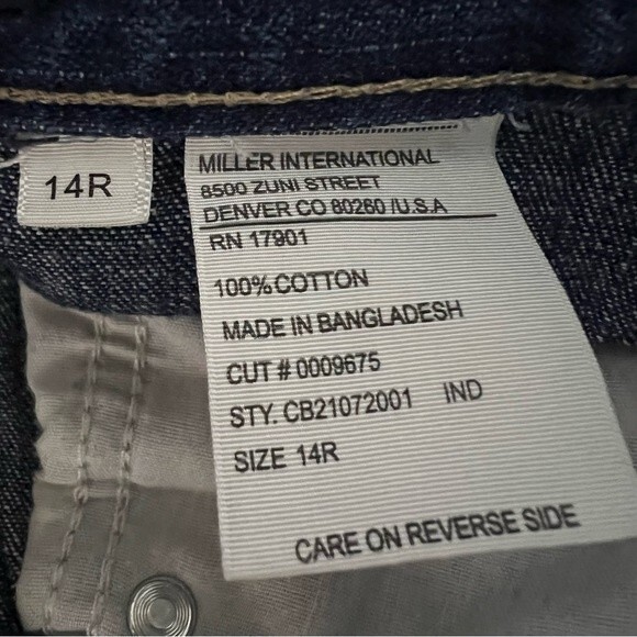 Y2K Cruel Girl Junior14R Bootcut Jeans Blue Mid Rise Western Cowgirl Denim Pants - Picture 8 of 9